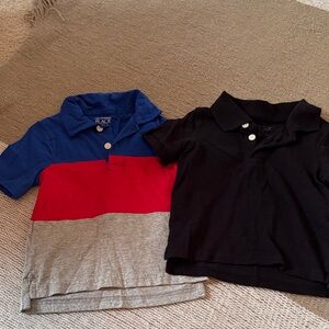 The Children's Place Color Block Polo Set - Blue, Red, Gray, Black